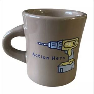 Life Is Good "Action Hero" - Power Drill Coffee Mug